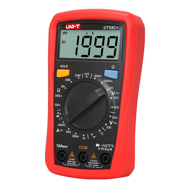 Multimetru Digital Uni-T UT33C+, Temperatura 1000°C, Autoscalare, Testare Diode, Buzzer, Iluminare Automata, Compact [6]