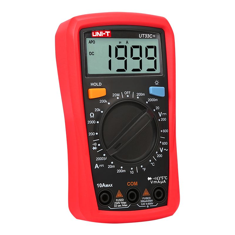 Multimetru Digital Uni-T UT33C+, Temperatura 1000°C, Autoscalare, Testare Diode, Buzzer, Iluminare Automata, Compact [7]