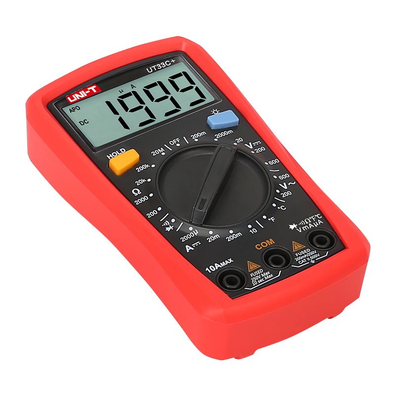 Multimetru Digital Uni-T UT33C+, Temperatura 1000°C, Autoscalare, Testare Diode, Buzzer, Iluminare Automata, Compact [8]