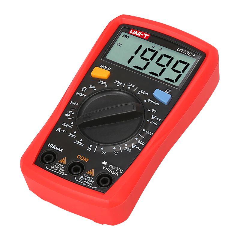 Multimetru Digital Uni-T UT33C+, Temperatura 1000°C, Autoscalare, Testare Diode, Buzzer, Iluminare Automata, Compact [9]
