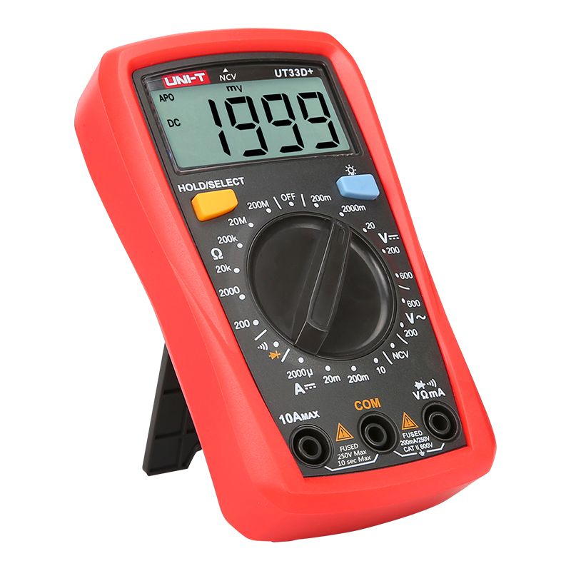 Multimetru Digital Uni-T UT33D+, NCV Detectie Tensiune, Autoscalare, Testare Diode, Buzzer, Iluminare Automata [5]
