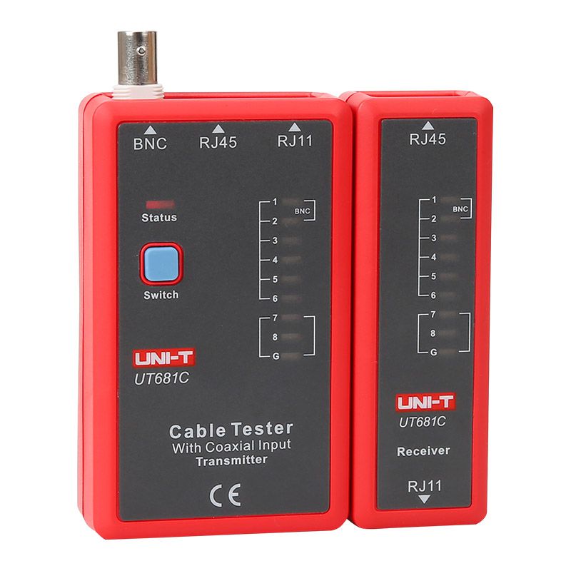 Tester Cabluri Uni-T UT681C, Ethernet RJ45 RJ11 BNC HDMI, Scurtcircuit Circuit Deschis Incrucisate [3]