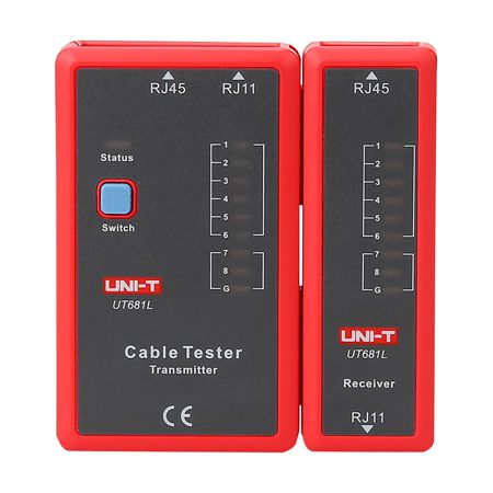 Testere - Tester Cabluri Uni-T UT681L, Ethernet RJ45 RJ11 BNC, Continuitate, Scurtcircuit, Incrucisate