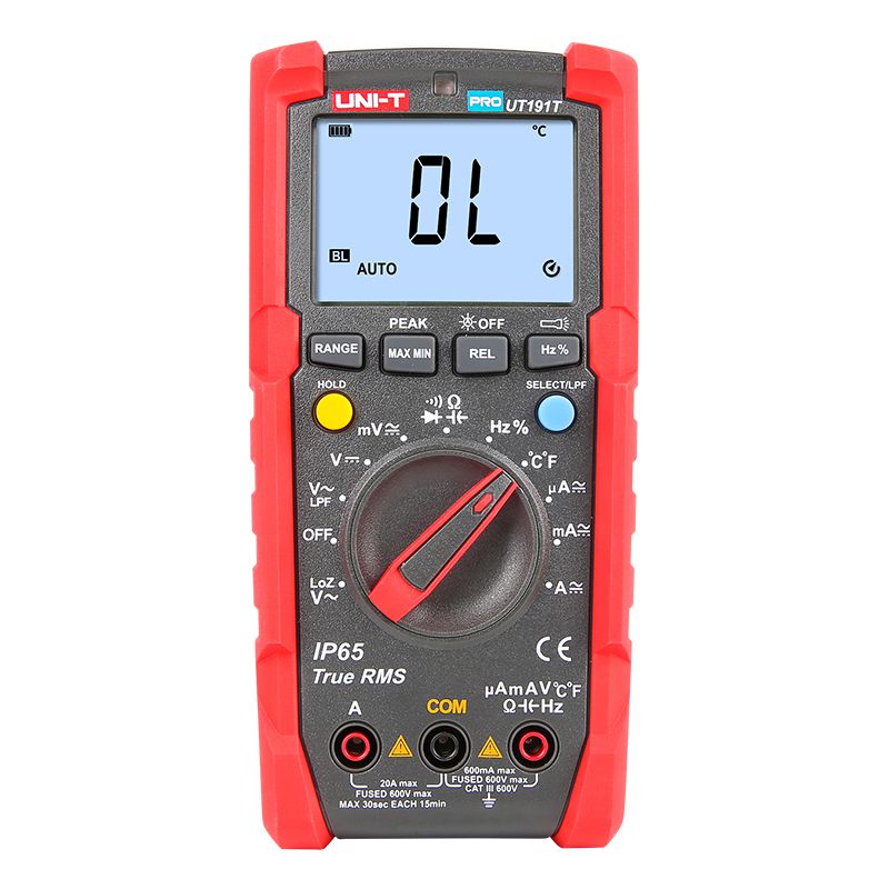 Multimetru Digital Uni-T UT191T, True RMS, Temperatura 1000°C, CAT III 1000V, NCV, Frecventa, Autoscalare [1]