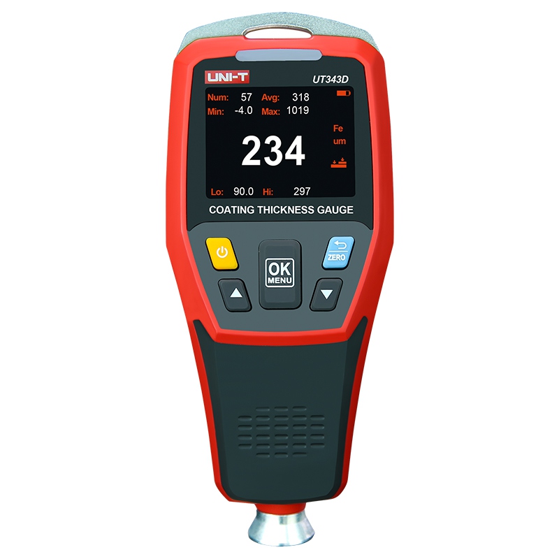 Tester Grosime Vopsea Uni-T UT343D, Masurare Caroserie Auto, USB, Memorie, Afisaj LCD [1]
