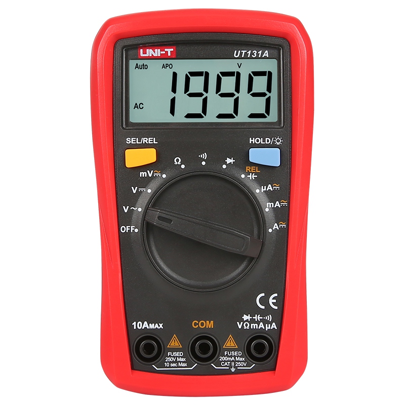 Multimetru Digital Uni-T UT131A, Autoscalare, Capacitate 100µF, Tensiune DC/AC, Curent, Rezistenta, Testare Diode [1]
