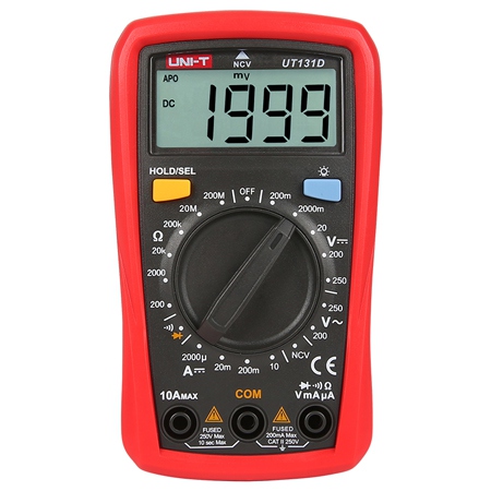 Multimetre Portabile - Multimetru Digital Uni-T UT131D, Temperatura 1000°C, NCV, True RMS, Capacitate 100µF, Autoscalare, Frecventa