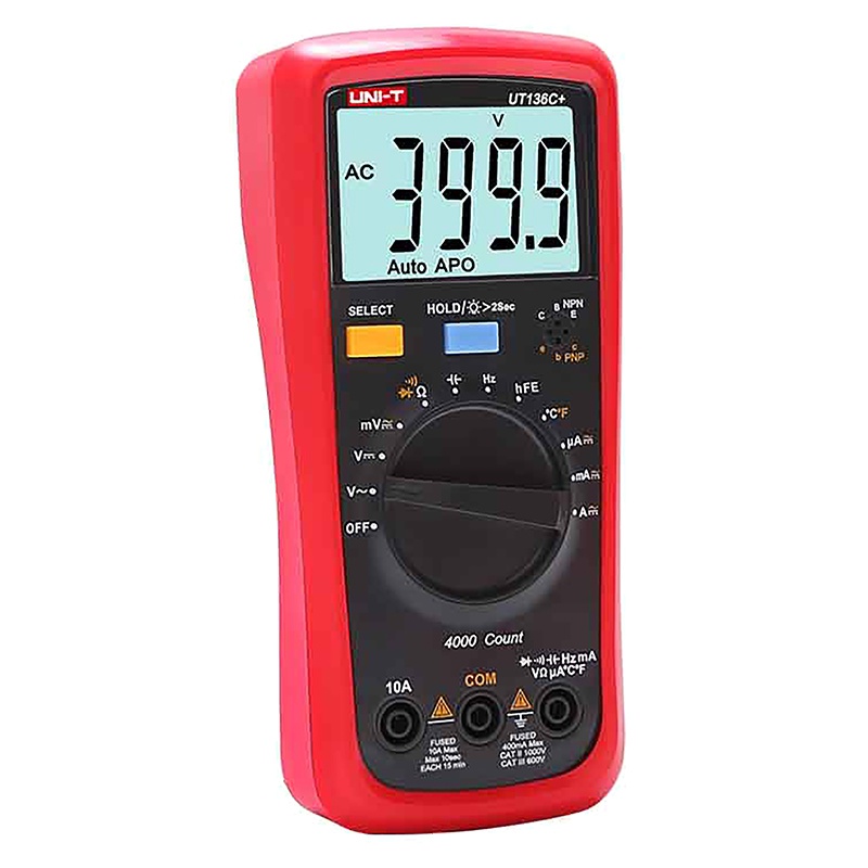 Multimetru Digital Uni-T UT136C, Autoscalare, Temperatura 1000°C, NCV, Tensiune DC/AC, Curent, Rezistenta, Compact [2]