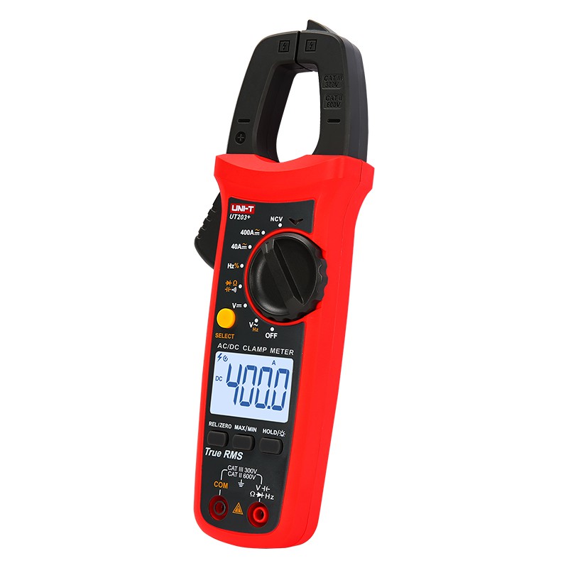 Clampmetru Digital Uni-T UT203, Frecventa 10MHz, Capacitate 60µF, 600A AC, Tensiune DC/AC, NCV, Iluminare [3]