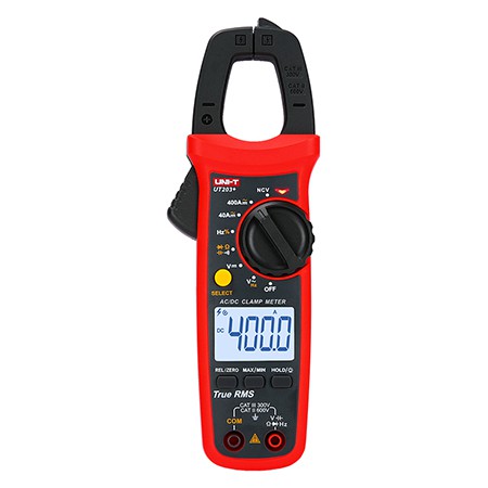 Clampmetru Digital Uni-T UT203, Frecventa 10MHz, Capacitate 60µF, 600A AC, Tensiune DC/AC, NCV, Iluminare [0]