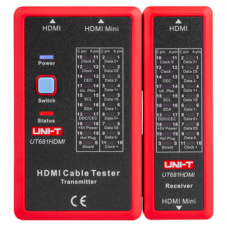 Testere - Tester Cablu HDMI Uni-T UT681HDMI, Verificare Semnale HDMI, Continuitate, Scurtcircuit