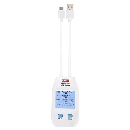 Testere - Tester USB Dual Uni-T UT658DUAL, Tensiune 3-9V, Curent 3A, Capacitate, Doua Porturi USB