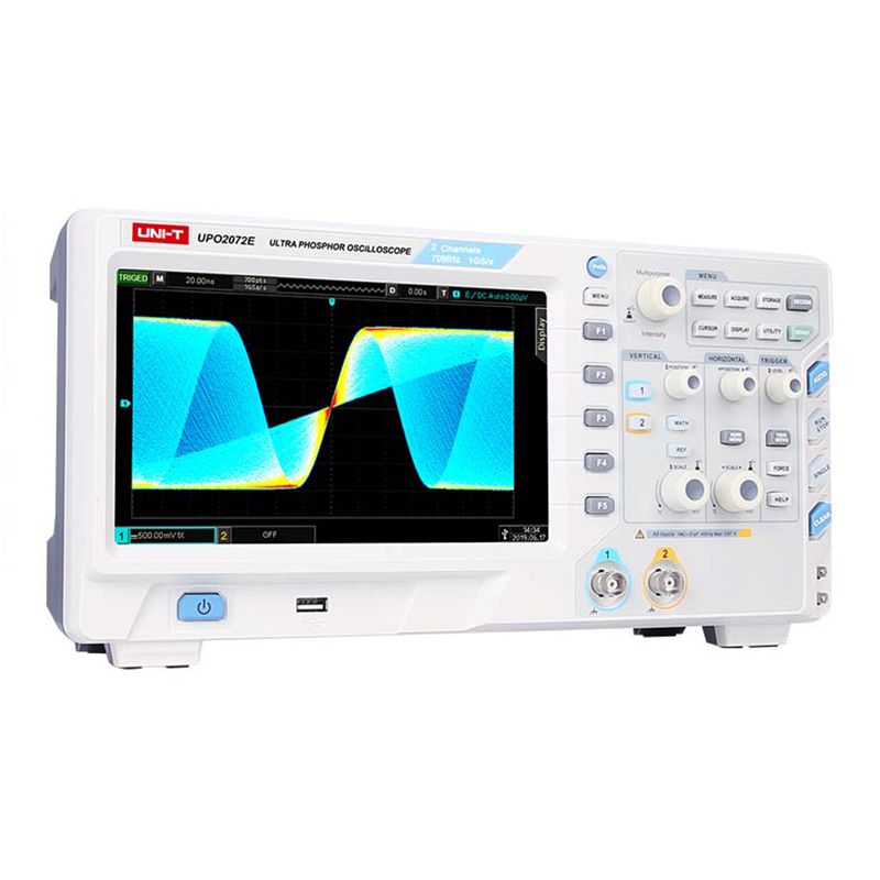 Osciloscop Digital Uni-T UPO2072E, 2 Canale, 70MHz, 1GSa/s, USB, Afisaj 8 inch [2]