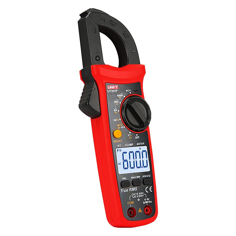 Clampmetru Digital Uni-T UT202F, Capacitate 60mF, True RMS, 600A AC, Frecventa, NCV, Autoscalare, Iluminare [2]