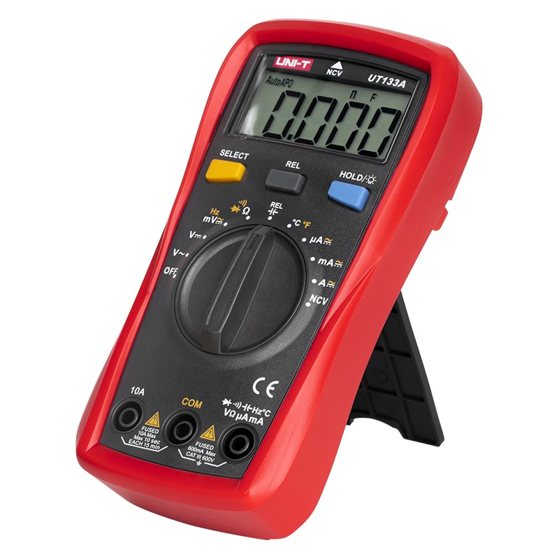 Multimetru Digital Uni-T UT133A, Temperatura 1000°C, Frecventa, Capacitate 100µF, Tensiune DC/AC, Curent, Compact [6]