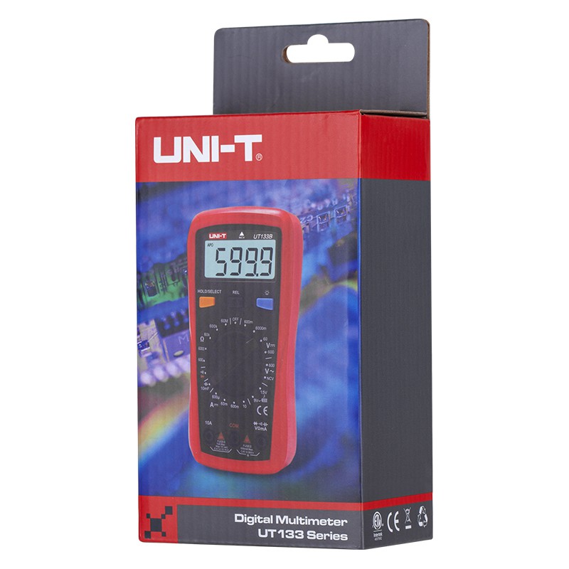Multimetru Digital Uni-T UT133A, Temperatura 1000°C, Frecventa, Capacitate 100µF, Tensiune DC/AC, Curent, Compact [8]