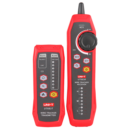 Testere - Tester Continuitate Cablu Uni-T UT683KIT, Kit Complet, RJ45 RJ11 BNC, Scurtcircuit