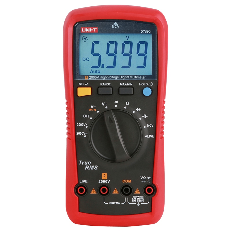 Multimetru Digital Uni-T UT892, True RMS, Autoscalare, NCV, Frecventa, Capacitate, CAT III 1000V, Iluminare [1]