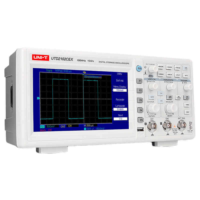 Osciloscop Digital Uni-T UTD2052CEX+, 2 Canale, 50MHz, 1GSa/s, USB, Afisaj 7 inch [2]