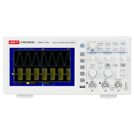 Osciloscoape - Osciloscop Digital Uni-T UTD2052CEX+, 2 Canale, 50MHz, 1GSa/s, USB, Afisaj 7 inch