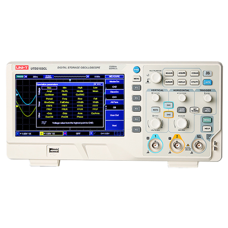 Osciloscoape - Osciloscop Digital Uni-T UTD2152CL, 2 Canale, 150MHz, 1GSa/s, Portabil cu Baterie