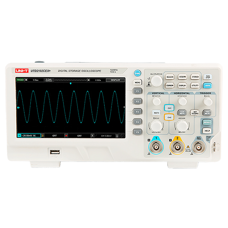Osciloscop Digital Uni-T UTD2202CEX+, 2 Canale, 200MHz, 1GSa/s, USB, Afisaj 7 inch [1]