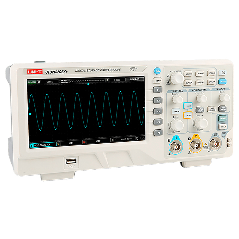 Osciloscop Digital Uni-T UTD2202CEX+, 2 Canale, 200MHz, 1GSa/s, USB, Afisaj 7 inch [2]