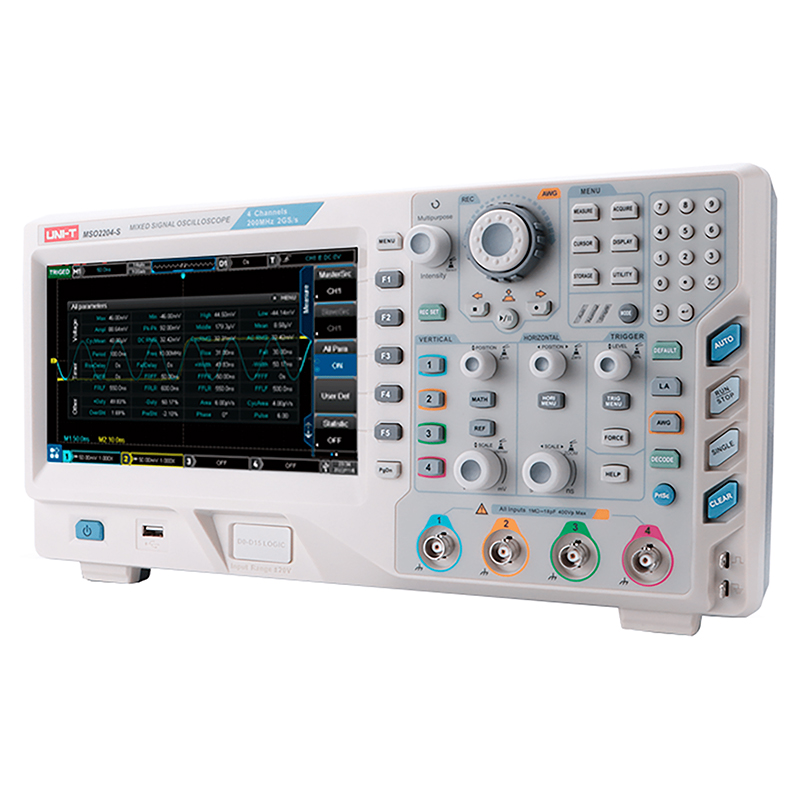 Osciloscop Digital Uni-T MSO2102, 2 Canale, 100MHz, Mixed Signal, 1GSa/s, USB [2]