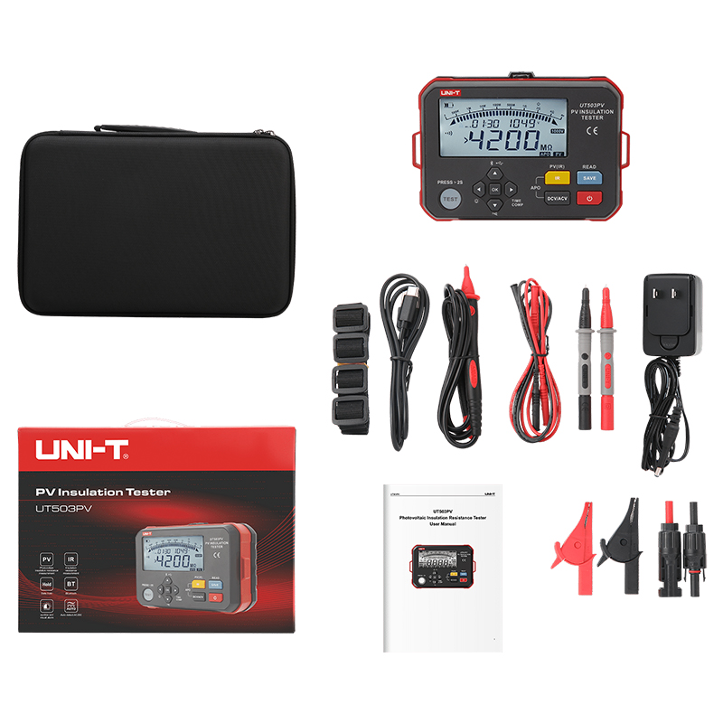 Tester Rezistenta Izolatie Uni-T UT503PV, USB, 250V-1000V, Izolatie Panouri Fotovoltaice PV, Memorie, Autoscalare [7]