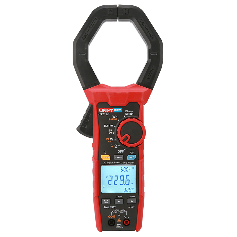 Clampmetru Digital Uni-T UT219P, True RMS, Frecventa 10MHz, 600A AC, IP54, LoZ, CAT III 600V, Autoscalare [1]