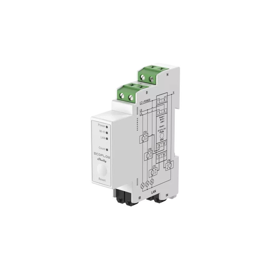 Energie Solara Portabila - Smart Meter EcoFlow Shelly