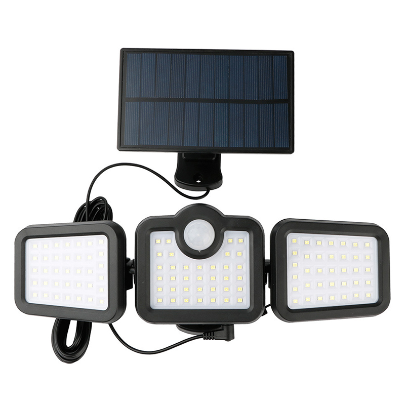 Lampa LED solara 10W 6000K cu senzor de miscare PIR si telecomanda IP65 [2]