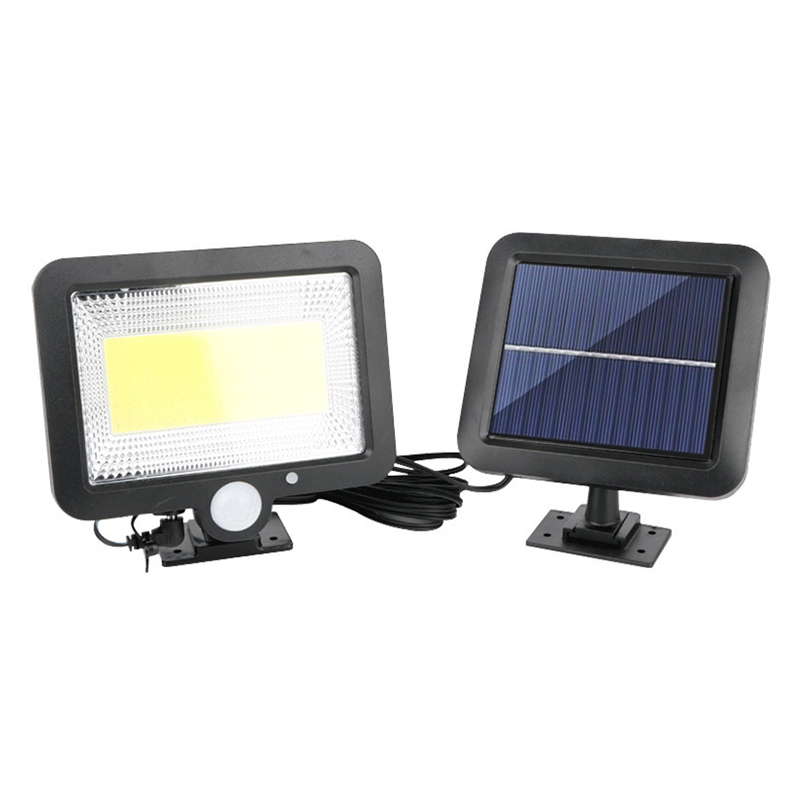 Iluminat solar - Proiector LED solar 8W 6000K cu senzor de miscare PIR si panou solar extern IP65