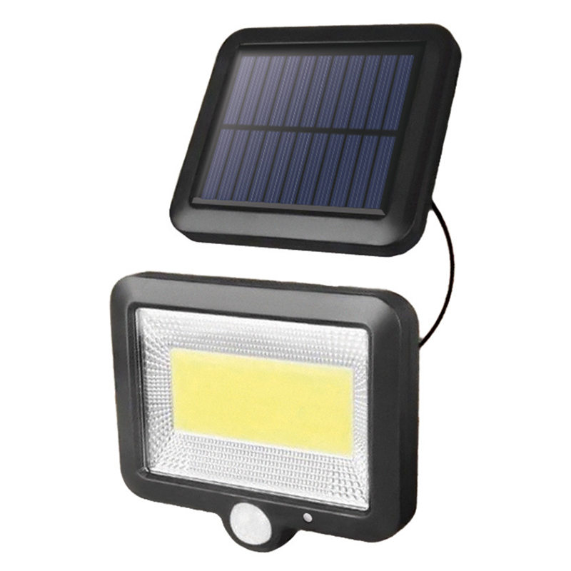 Proiector LED solar 8W 6000K cu senzor de miscare PIR si panou solar extern IP65 [1]