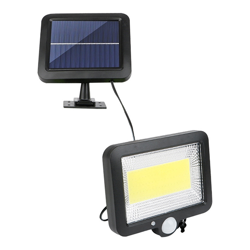 Proiector LED solar 8W 6000K cu senzor de miscare PIR si panou solar extern IP65 [2]