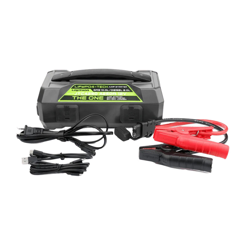 Booster auto LOKITHOR JTC4250, 4250 A, 89,6 Wh, cu încărcător și tester de baterii [1]