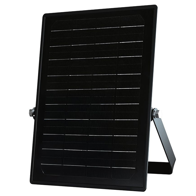Proiector LED solar 10W 1500lm IP65 cu lumina rece si neutra 4000K + 6000K - Negru [4]