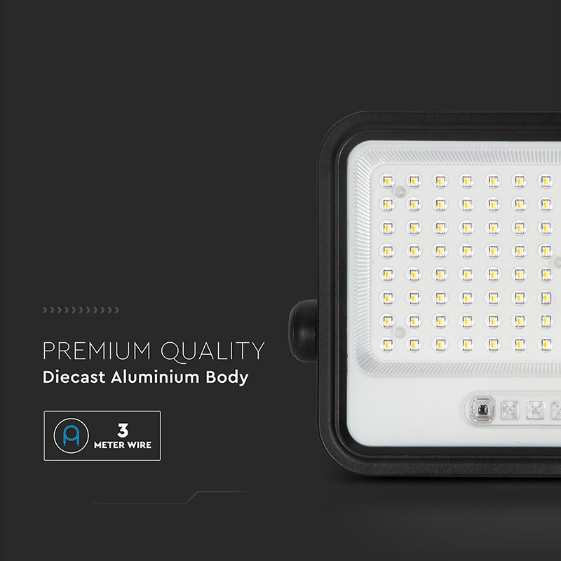 Proiector LED solar 200W exterior 7 in 1 dimabil IP65 cu telecomanda [9]