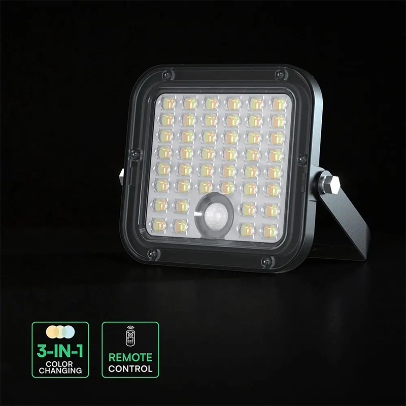 Proiector LED solar 30W exterior 4800lm 3 in 1 IP65 cu lumina rece si neutra [3]