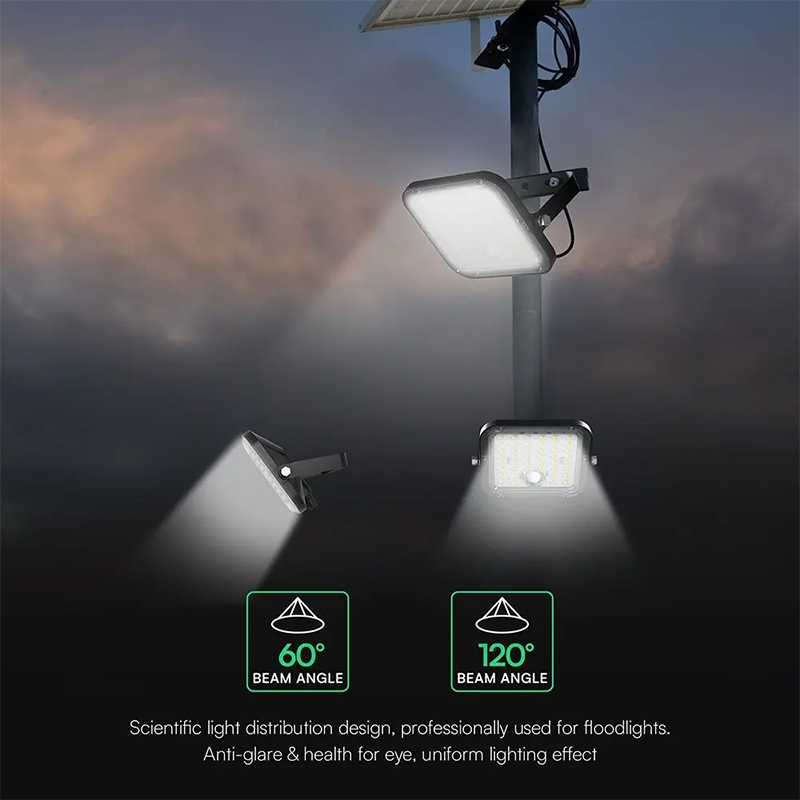 Proiector LED solar 30W exterior 4800lm 3 in 1 IP65 cu lumina rece si neutra [8]