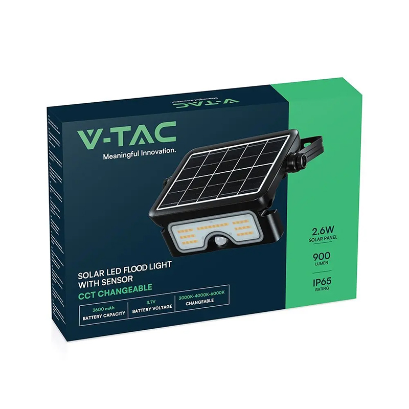 Proiector LED solar 7W exterior 3 in 1 IP65 cu lumina reglabila [1]