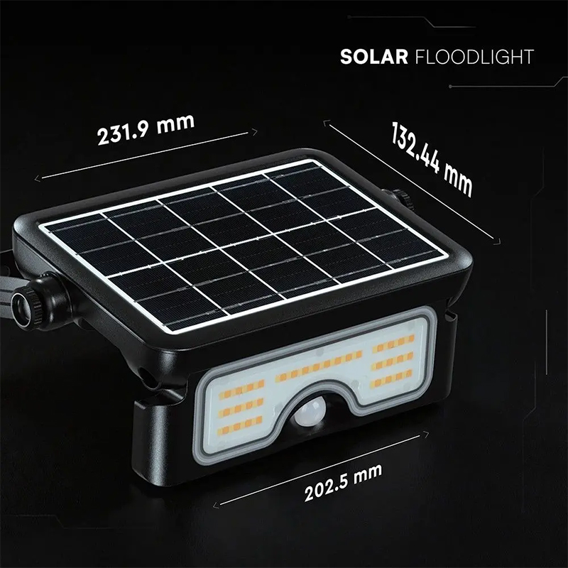 Proiector LED solar 7W exterior 3 in 1 IP65 cu lumina reglabila [2]