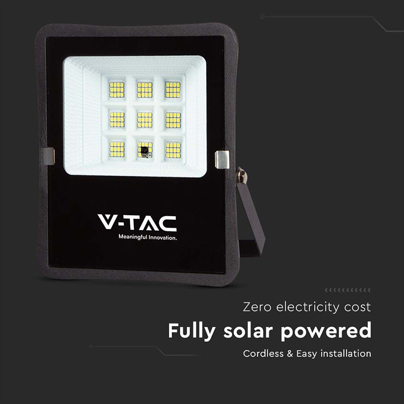 Proiector LED solar 6W 6400K IP65 pentru exterior cu panou solar [4]