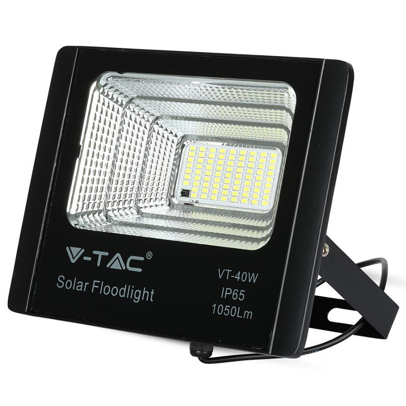 Proiector LED solar 16W 6000K IP65 cu telecomanda si panou solar [2]