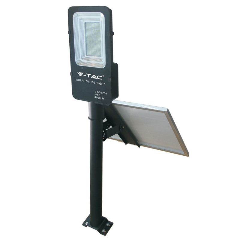 Iluminat solar - Corp iluminat stradal LED solar 50W 6000K IP65 cu telecomanda si senzor inteligent