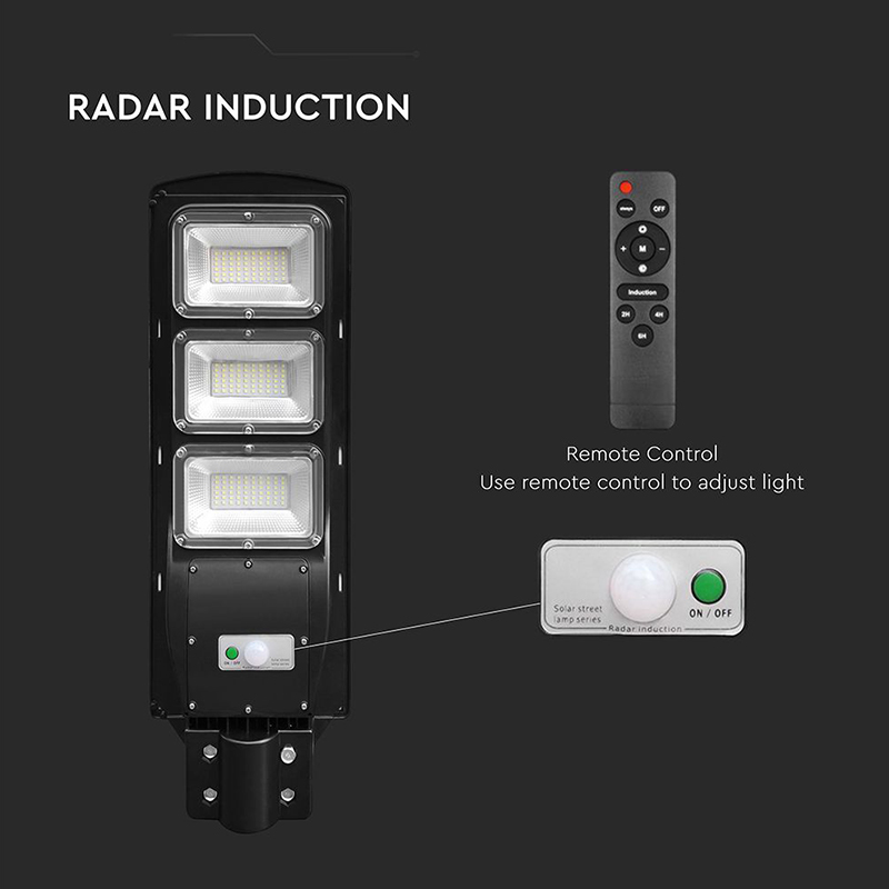 Corp iluminat stradal solar LED 12W 6400K IP65 pentru exterior, Alb rece [9]