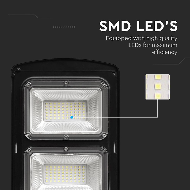 Corp iluminat stradal solar LED 12W 6400K IP65 pentru exterior, Alb rece [6]