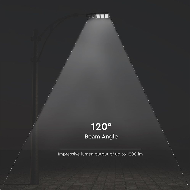 Corp iluminat stradal solar LED 12W 6400K IP65 pentru exterior, Alb rece [7]