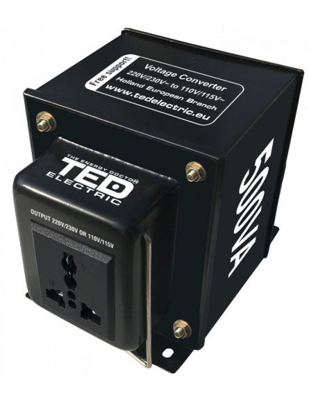 Transformator de tensiune, Convertor de la 220V la 110V si Reversibil 500VA 500W [1]