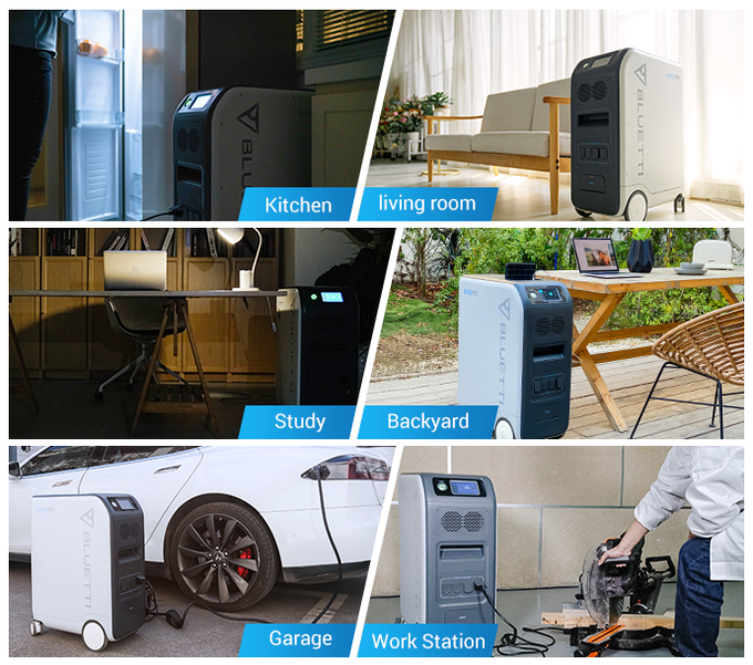 Statie de alimentare solara, BLUETTI EP500Pro, 5100Wh LiFePO4, invertor PSW 3000W, 6000+ cicluri incarcare, 15 iesiri, 50x30x76 cm [9]